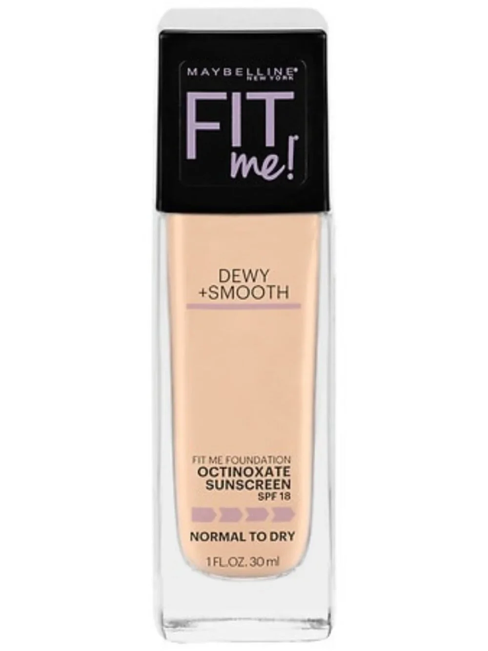 Maybelline Fit Me Dewy + Smooth Liquid Foundation Makeup with SPF 18  Classic Iv